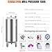 304 Stainless Steel Well Water Pressure Tank, 16 26 42 53 66 80 132 185 Gallon Well Pressure Tank Kit, Bladder Tank for Home＆Industrial Water(53 gallon/200L)