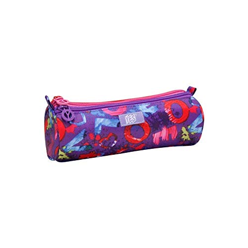 Estojo Yes c/Ziper Cilindro Lilas ES1806 LL