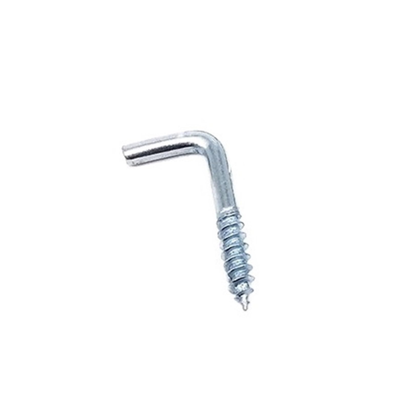CIGPKLO L Shaped Hooks Screw 5-40pcs M2.4 .5 M3. M4.7 L Shape Screw Hook Right Angle Hanging Hooks for Photo Frame Kitchen(2.8x35mm 20pcs)