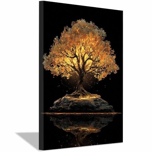Affiche arbre de vie decoration murale multicolore et grand tableau maison