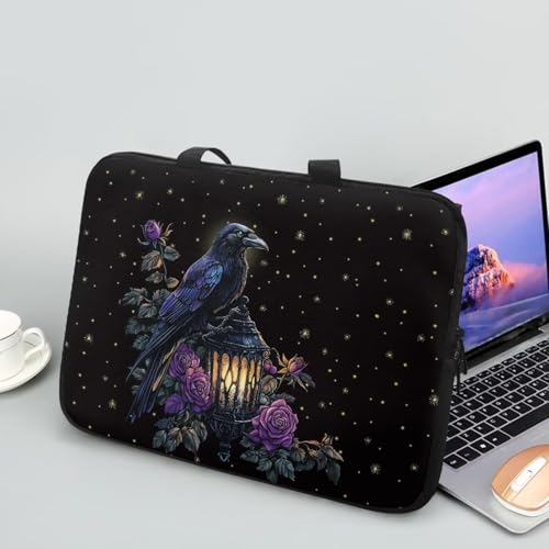 Funda para portátil ZIATUBLES 17 pulgadas patrón Purple Rose miniatura 2