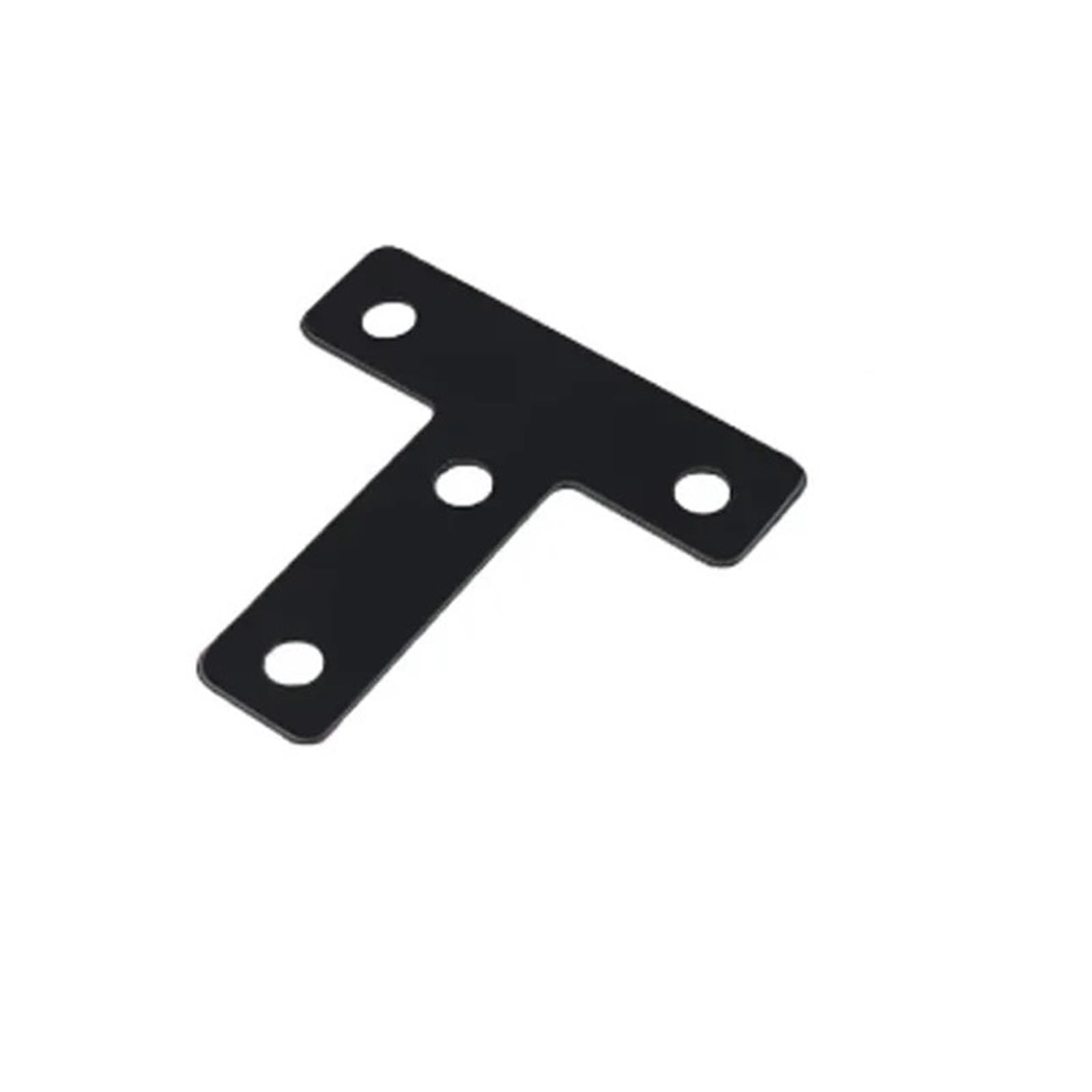 Gvzugm Black T 20Pcs T-Shaped L-Shaped Bracket Fastener Repair Corner Code Hardware Accessories, Suitable For Wooden Furniture Cabinets, Windows For Diy Tools(Black T)