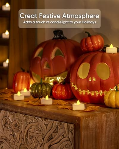 LED-Candles-24-Pack-Tea-Lights-Candles-Battery-Operated-Bulk-Long-Lasting-200-Hours-Flameless-Tealight-Candles-Flickering-Tea-Lights-for-Halloween-Fall-Warm-Yellow-15-D-X-125-H