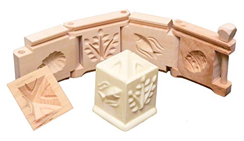Up To 50% OFF Polart Polish Wooden Butter Mold - Rectangle Container, Hand Carved for Christmas/Easter Table Decoration