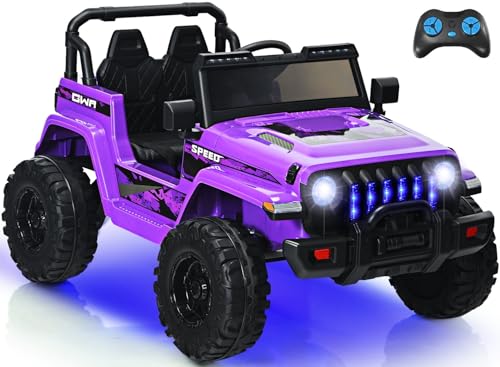 INFANS Ride on Truck Car, 12V Battery Powered Electric...