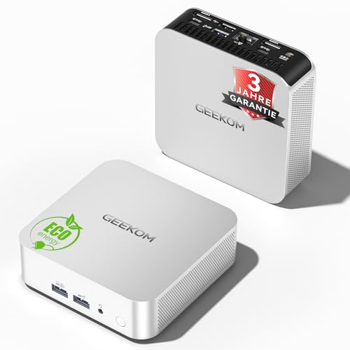 Geekom Mini PC A5 Pro mit AMD Ryzen 5 7530U, 16GB DDR4 RAM + 512GB SSD