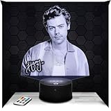 Lampephoto.fr - Lampada 3D H. Styles Decorazione Collezione Cantante Pop Britannico Idea Regalo Uomo Donna oggetto Notte per Adulti Decorazione Camera, Idee Regalo Natale Uomo Donna, Gadget TOP