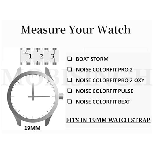 Image of 19MM Watch Strap Compatible for BOAT STORM /NOISE COLORFIT PRO 2 / NOISE COLORFIT PULSE