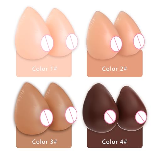 Prothèse mammaire silicone auto-adhésive pour buste - 4
