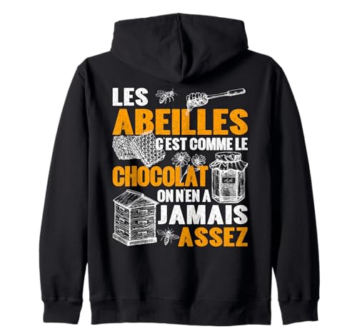 Apiculteur jamais assez d'abeilles citation matériel apicole Sweat à Capuche