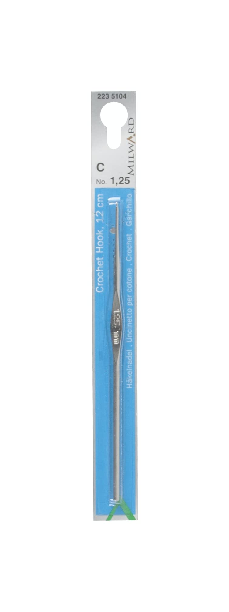 Crochet Hook for Thread, 12cm, Steel, 1.25mm
