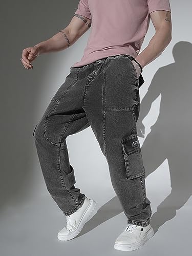 Image of Hubberholme Men's Loose Fit Cargo Jogger Jeans