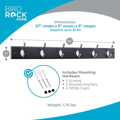 Birdrock Home Hook Coat And Hat Rack Dual Hanging Desertcart INDIA