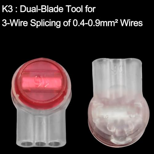 Conectores K3 UR2 de 3 núcleos autorrompientes para empalmes rápidos sin pelar cable 3
