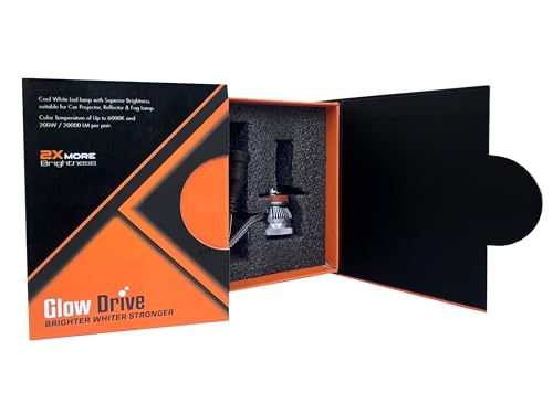 Image of LED Headlight Bulb,H /8,H11 40000LM, 6000K Cool White, IP67 Waterproof (af-Glowdrive H11 /H8 200w)