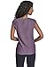 Calvin Klein Women's Extented Shoulder Crew Neck Blouse, Winter Plum, Large