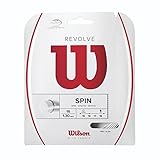 Contenido: Wilson Cordaje de tenis, Revolve, largo: 12.2 m, diámetro: 1.30 mm, material: polímero, color: blanco, WRZ946500