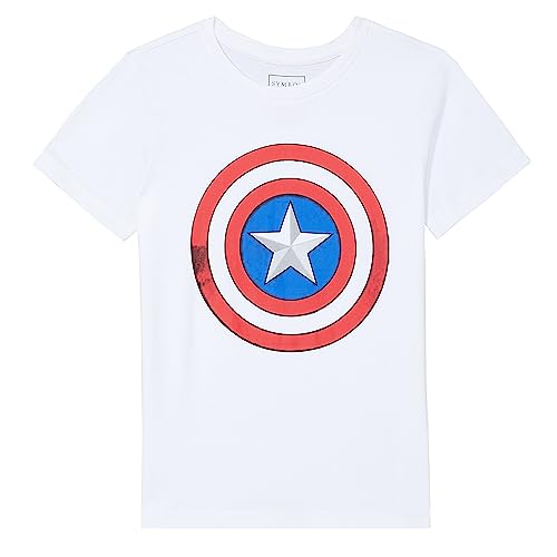 Image of Amazon Brand - Symbol Boy's Marvel Regular Fit T-Shirt, Cotton Crew Neck