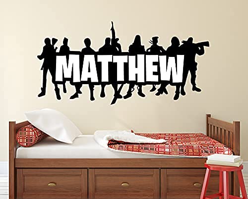Vinilo decorativo personalizado Gaming Name 30"x14"