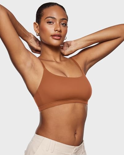 Image of INLYRIC Women's Inbarely Bralettes Cami Bras No Underwire Wireless Seamless Unlined Comfort Sports Bra