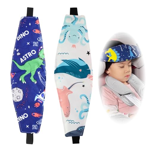 2PCS Kopfhalterung Kindersitz Auto, Kopfband Kindersitz, Verstellbares Kopfband Für Kindersitze, Kleinkind Autositz Baby Kopfstütze, Atmungsaktive Materialien Für Komfort Und Sicherheit