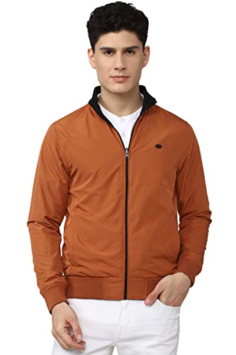 Image of Peter England Men Cotton Blend Standard Length Jacket