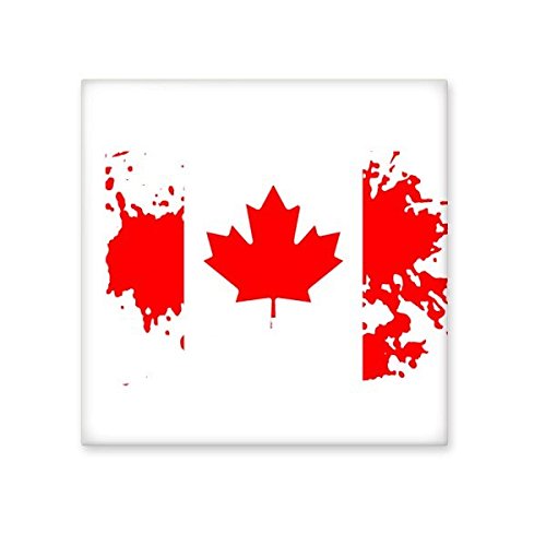 Carreaux de céramique drapeau Canada et feuille d'érable rouge blanc taille L pour mur