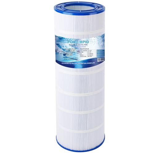 Poolimpid Pool Filter Cartridge Compatible with PAP200, CC200, Clean & Clear 200, R173217, Unicel C-9419, Filbur FC-0688, 59054400, 200 sq.ft Filter Cartridge, 1 Pack