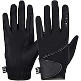 Jayefo ALL SEASON MEN & WOMEN HORSE RIDING GLOVES (BLACK, SMALL)