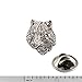 Wolf Head Mini Pin, Pewter, 0.5 Inches, 100% Handmade in the USA, Coyote, Wild, Realistic, Metal, Lapel, Hat, Brooch, Over 3100 Unique Designs