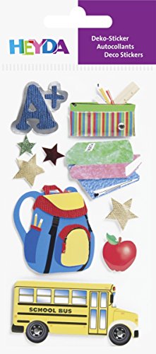 Heyda 203780683 Stick-On's Mix, Motiv: Schule 2