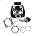 SINOCMP Cylinder Piston Gasket Top End Rebuild Kit for Yamaha DT175 Engine 1979-81 Spare Parts(66mm)