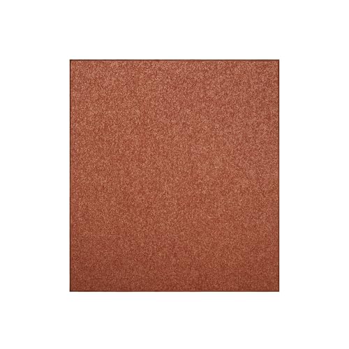 Ambiant Rust Solid Color Area Rug, 4' Square