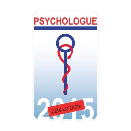 Caducée Psychologue sticker autocollant Cover