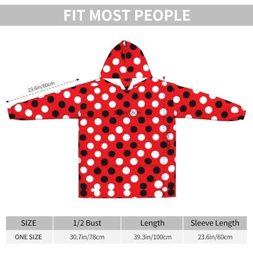 Couverture à capuche contre le froid : le pull géant doux adulte