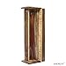 Hosley Hand-Carved Wooden Incense Stick Holder Tower – Tall Decorative Burner Box with Hinged Door for Aromatherapy, Meditation, Yoga, Home & Office Décor (Includes 20 Incense Sticks)
