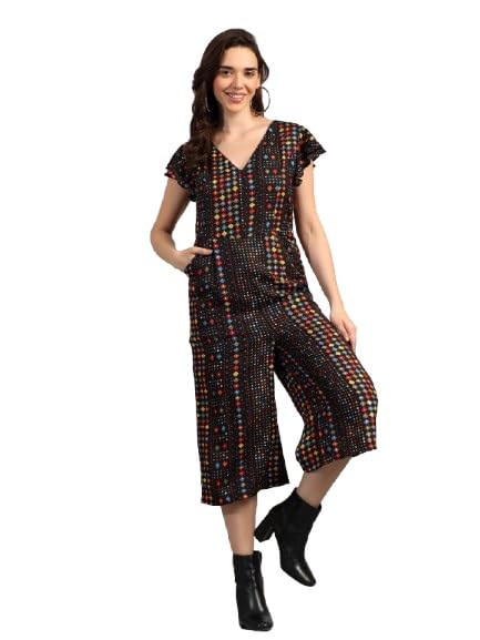 brinns Women Printed V-Neck Midi Jumpuit(Polypt-20)-picture-14