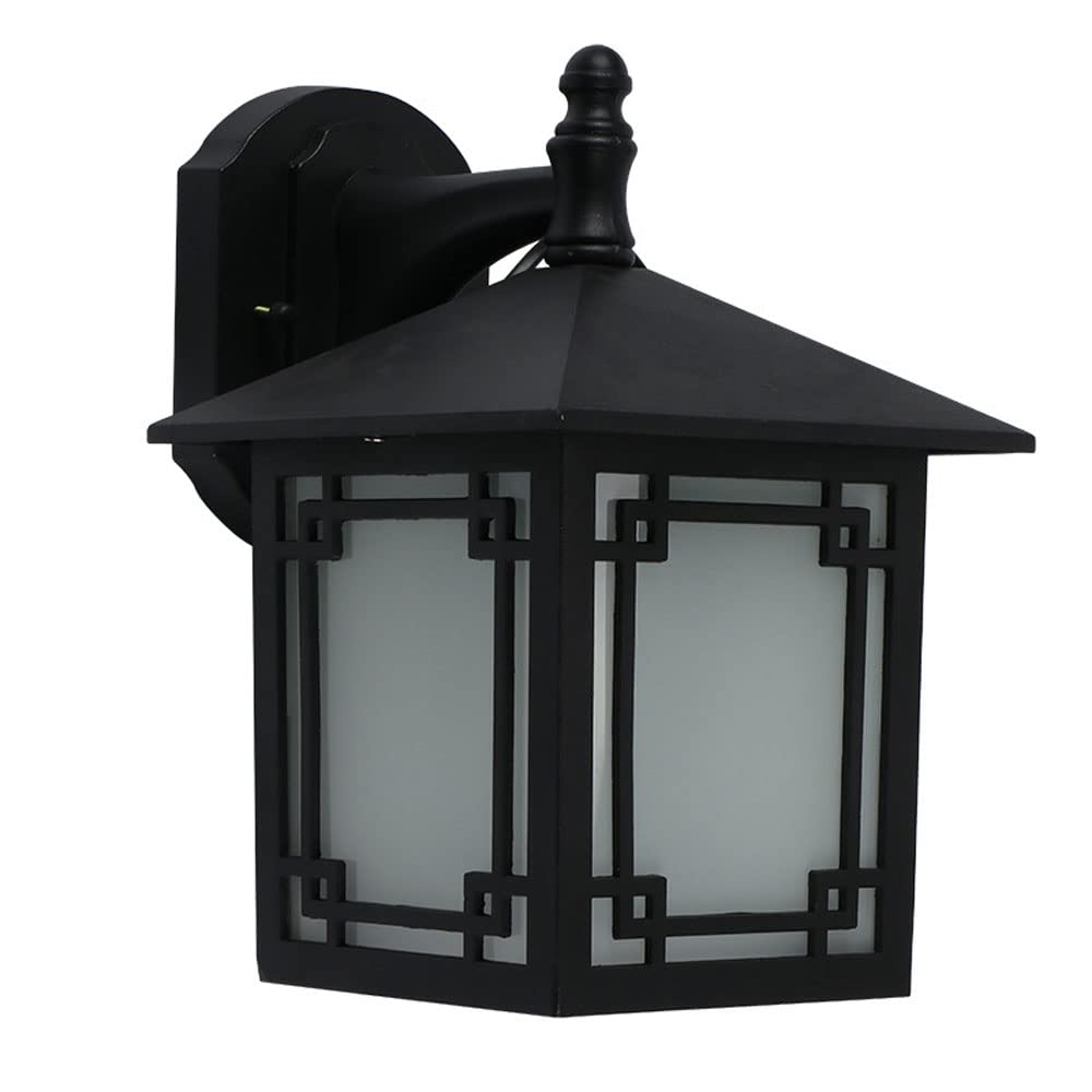 Kbuukyyxouy One Color Outdoor Decorative Wall Sconce Fixture, Outdoor Minimalist Courtyard Wall Lamp, E26 Die-Cast Aluminium Balcony Lighting Wall Lantern, For Patio, Exterior Retro Landscape Wall Light