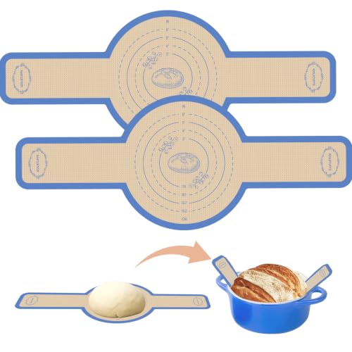 Koolstuffs Sourdough Silicone Bread Sling for Dutch Oven, 2 Pack
