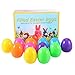 ThinkMax 12 pcs Easter Eggs Filled with Mini Plush Animals Toy for Easter Basket Stuffers/Fillers, Eggs Hunt, Party Favor