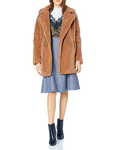 Jessica Simpson Women's Fashion Outerwear Jacket, Sherpa Cognac, L