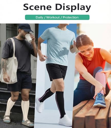Image of FuelMeFoot 3 Pack Copper Compression Socks - Compression Socks Women & Men Circulation - Best for Medical,Running,Athletic