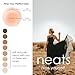 NEATS Nipple Covers for Women, Reusable & Hypoallergenic Adhesive Silicone Pasties (Champagne, 4 inch)