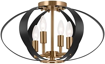 Miniatura 4 de Kichler Cecil 52588CPZ - Montaje empotrado (4 luces, 17.75 pulgadas, ovalado, bronce champán y negro)