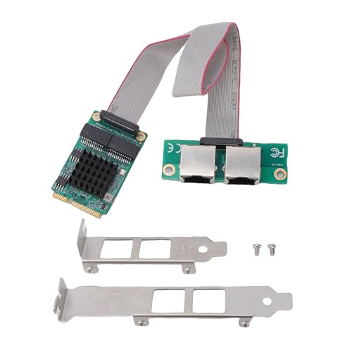Adaptador Mini PCIe Gigabit Ethernet de doble puerto RJ45 con controlador I350 para PCs industriales y computadoras de placa única miniatura 1