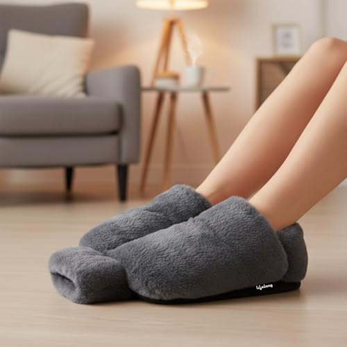 Lifelong Feet Warmer with 2000 ml Hot Water Bottle | Hot Water Bag for Pain Relief & Aching Feet | Also for Period Cramp & Multipurpose Usage | Heated Slippers Pad for Warmth & Comfort (LLEHWB27)