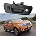 Riloer Tailgate Handle Rear View Backup Camera with Dynamic Guidelines Silver, Compatible with Nissan 2015-2018 Navara D23 NP300, CCD (Charge-Coupled Device) Tailgate Door Handle Camera