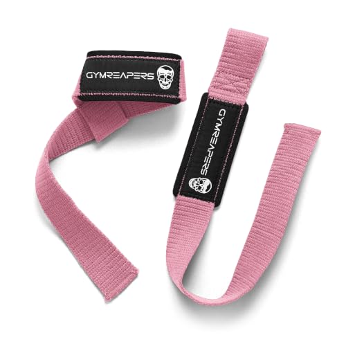 Image of Gymreapers Lifting Wrist Straps for Weightlifting, Bodybuilding, Powerlifting, Strength Training, & Deadlifts - Padded Neoprene with 18 inch Cotton