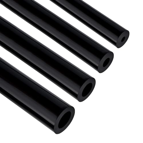 EVIL ENERGY 5/32 1/4 5/16 3/8 Silicone Vacuum Tubing Hose Line Kit 5FT 4PCS 130PSI Max Pressure Black (4mm 6mm 8mm 10mm)