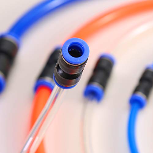 40 Pcs Quick Connect Straight Push Connectors,5/32" 1/4" 5/16" 3/8" 1/2 Inch Od Push-To-Connect Fittings,Quick Release Pneumatic Air Line Hose Fittings Kit Connector For 4Mm 6Mm 8Mm 10Mm 12Mm Od Tube #TOP5